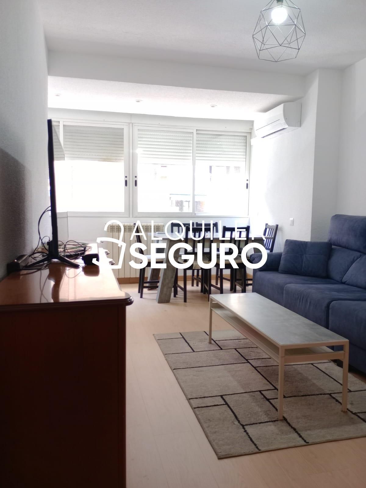 Living room of Flat to rent in  Madrid Capital  with Air Conditioner, Heating and Furnished