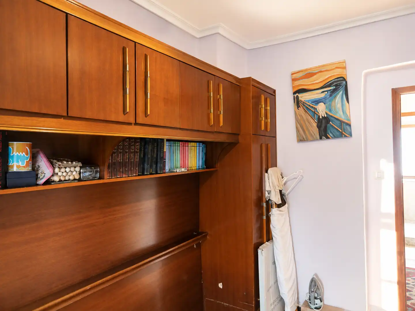 Schlafzimmer von Wohnung zur Miete in Santander mit Möbliert und Ofen