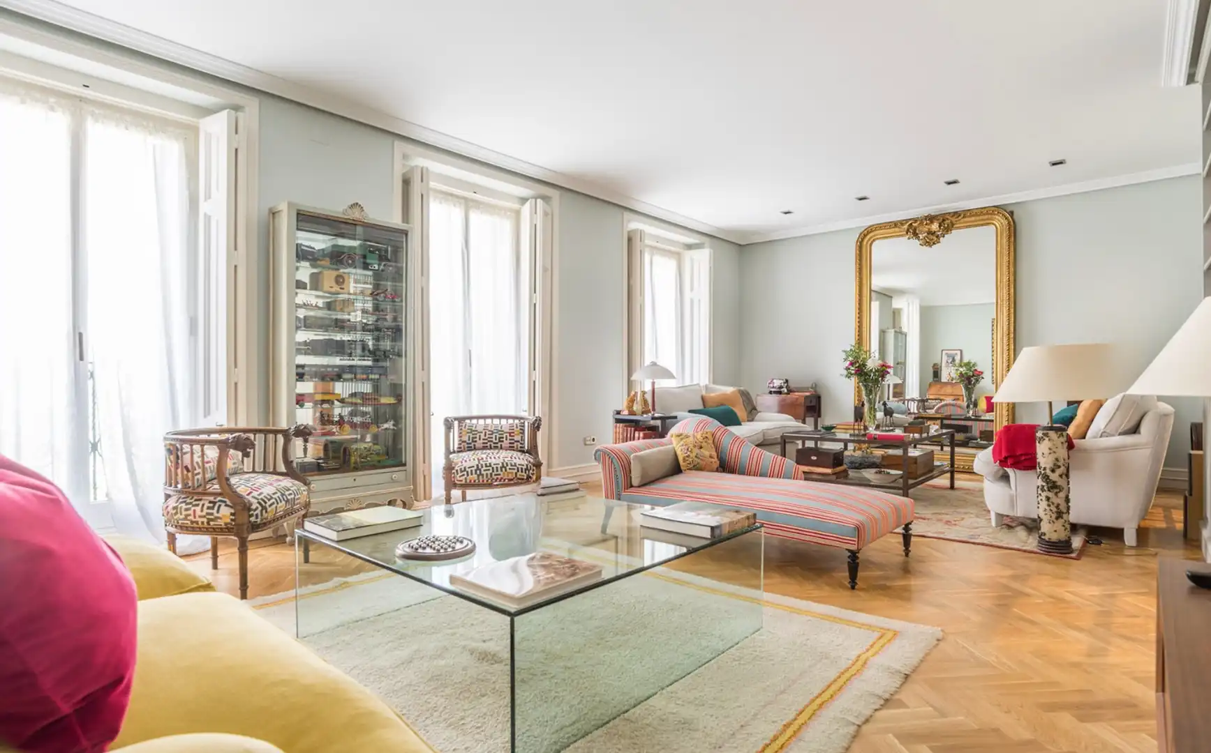 Living room of Flat for sale in Madrid  with Air Conditioner, Heating and Private garden