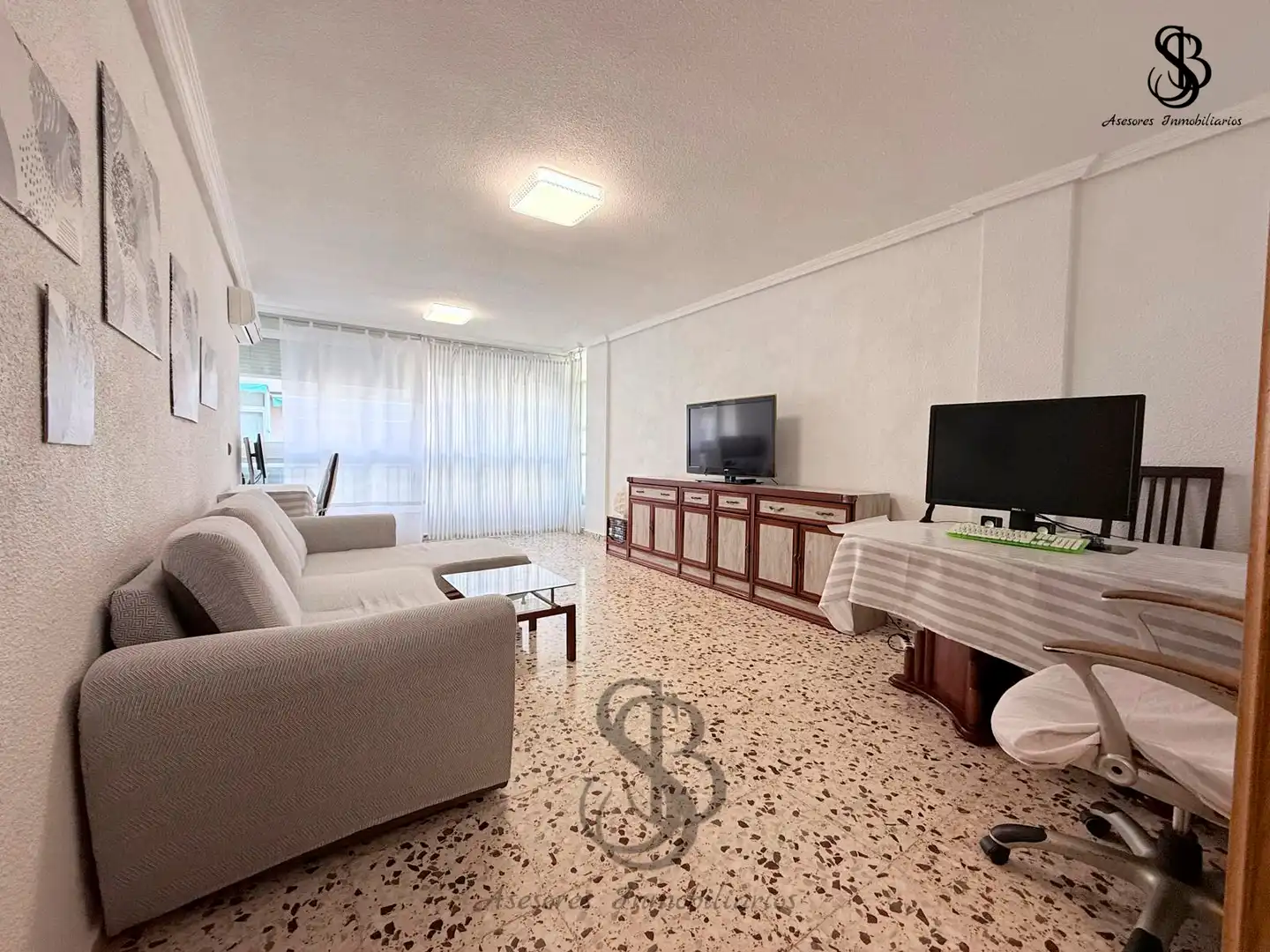 Living room of Flat for sale in El Campello  with Air Conditioner, Heating and Furnished