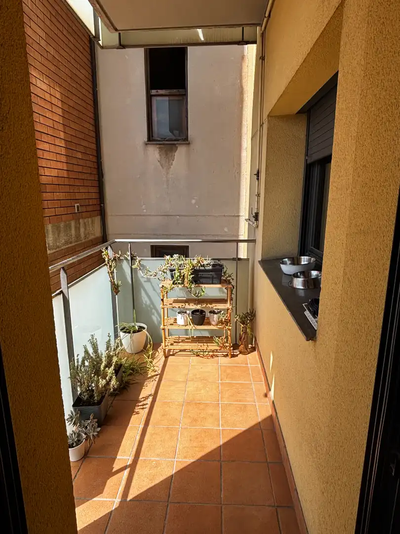 Balcony of Flat for sale in Terrassa  with Air Conditioner, Heating and Parquet flooring