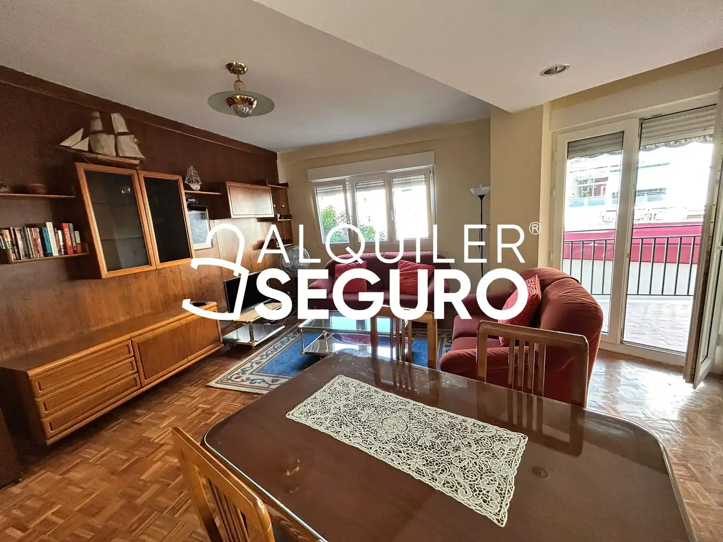Sala de estar de Piso de alquiler en Madrid con Aire acondicionado, Calefacción y Amueblado