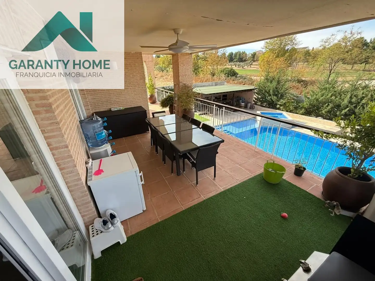 Terraza de Casa adosada en venta en Layos con Aire acondicionado, Calefacción y Jardín privado