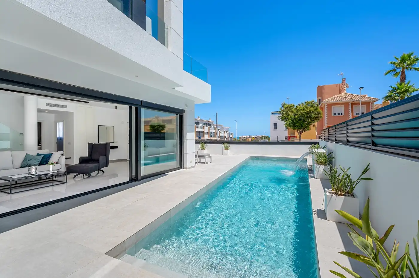 Piscina de Casa o chalet en venta en Guardamar del Segura con Calefacción, Jardín privado y Terraza