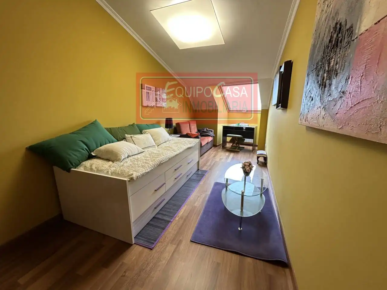 Bedroom of Duplexes for rent in Lugo  with Heating, Parquet flooring and Storage room