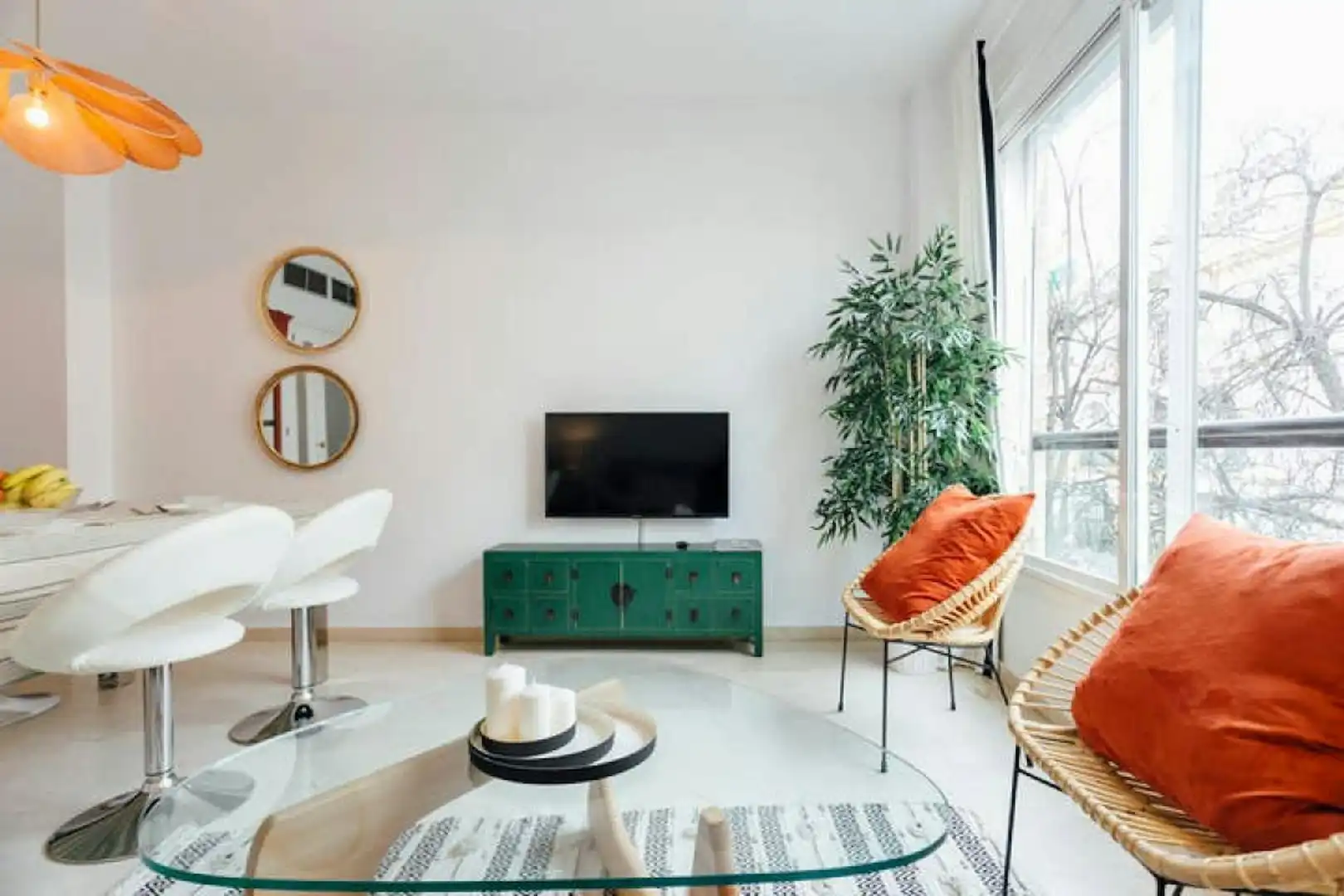 Sala de estar de Piso de alquiler en Sevilla con Aire acondicionado, Calefacción y Lavadora