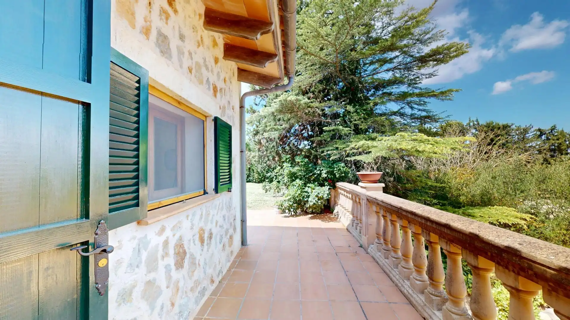 Terrace of Country homes for rent in Costitx  with Air Conditioner, Heating and Private garden
