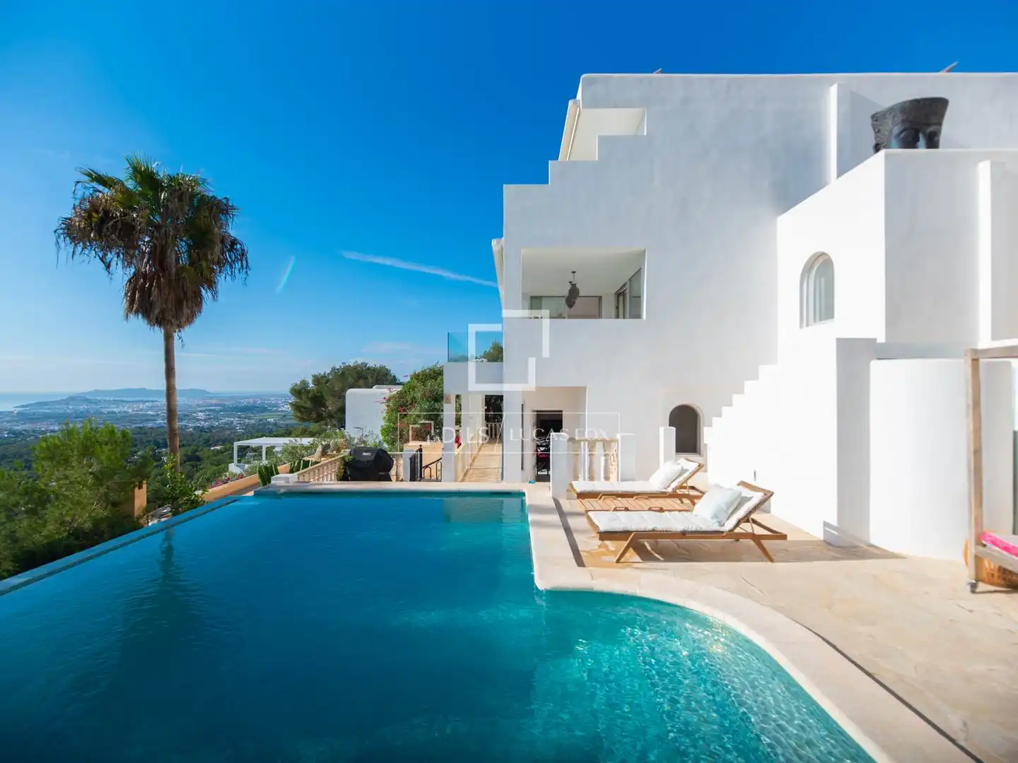 Exterior view of Houses for sale in Santa Eulària des Riu  with Air Conditioner, Heating and Private garden