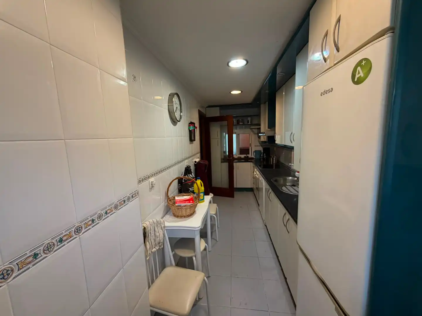 Cuina de Casa adosada en venda en Valladolid amb Calefacció, Jardí privat i Terrassa