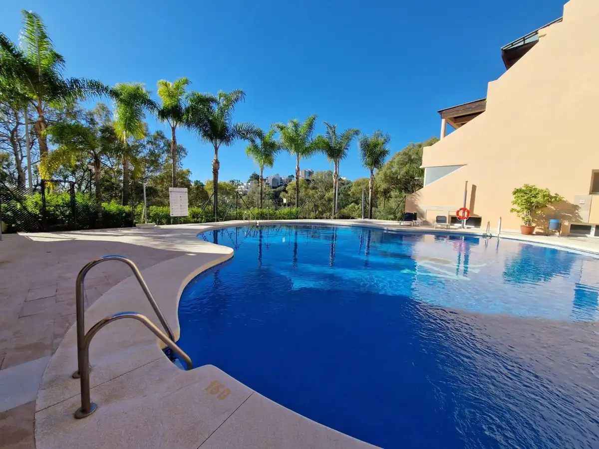 Swimming pool of Flat for sale in Marbella  with Air Conditioner, Terrace and Storage room