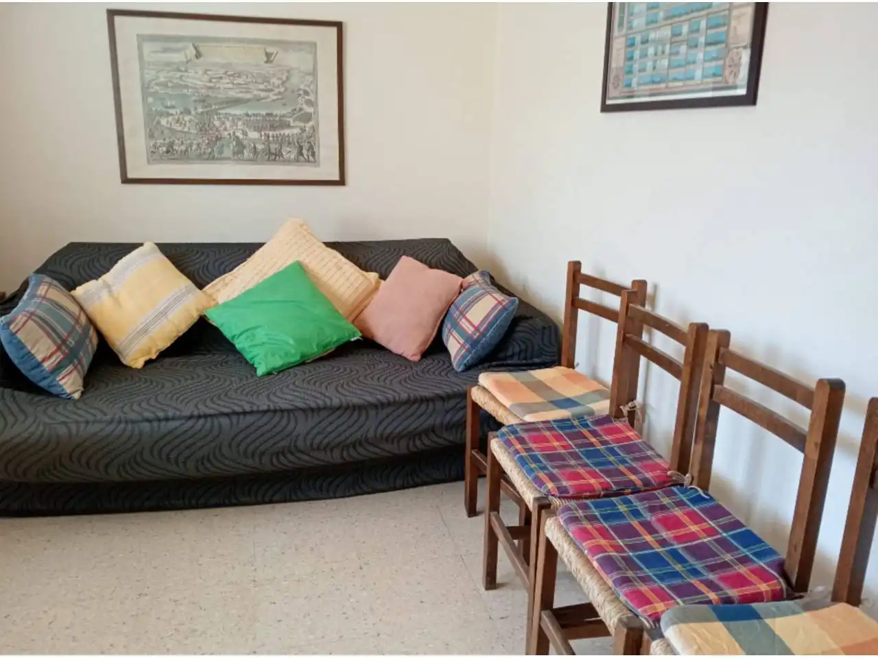 Sala d'estar de Apartament en venda en Sanxenxo amb Jardí privat, Terrassa i Piscina