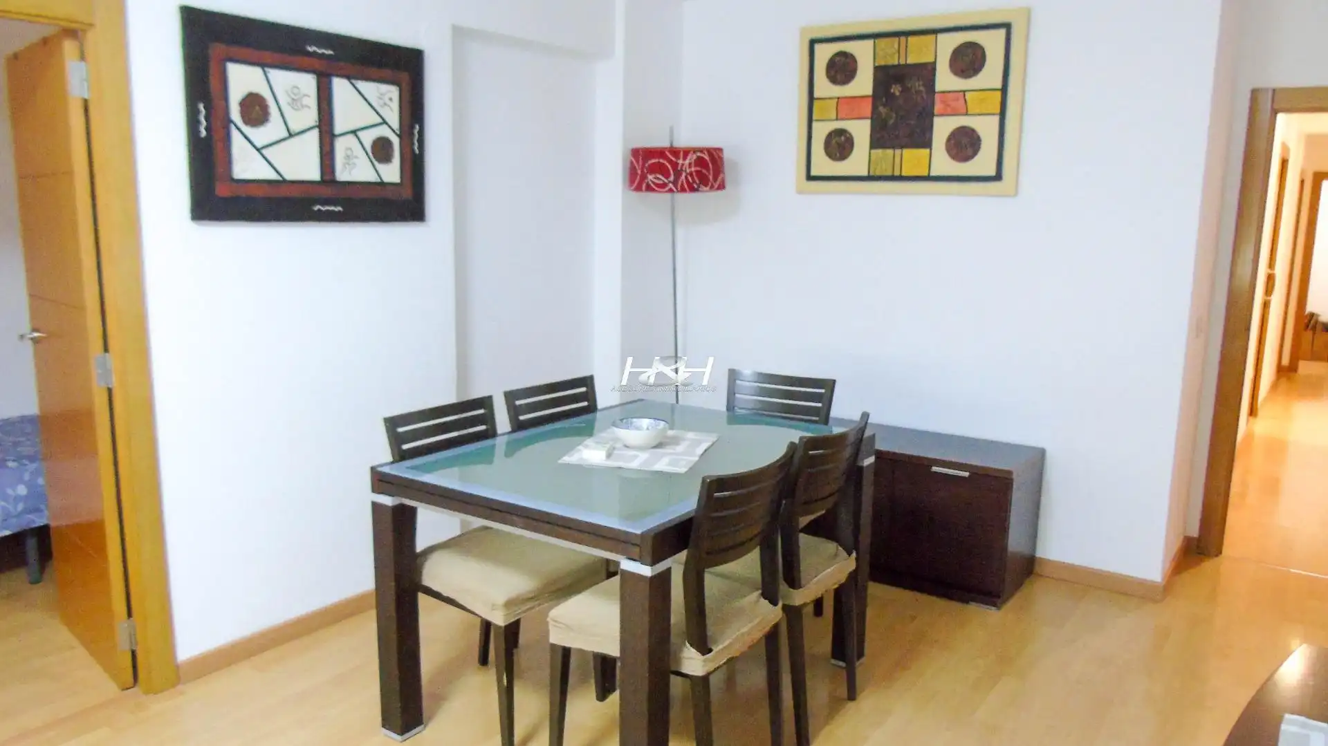 Dining room of Flat for rent in Burjassot  with Air Conditioner, Storage room and Furnished