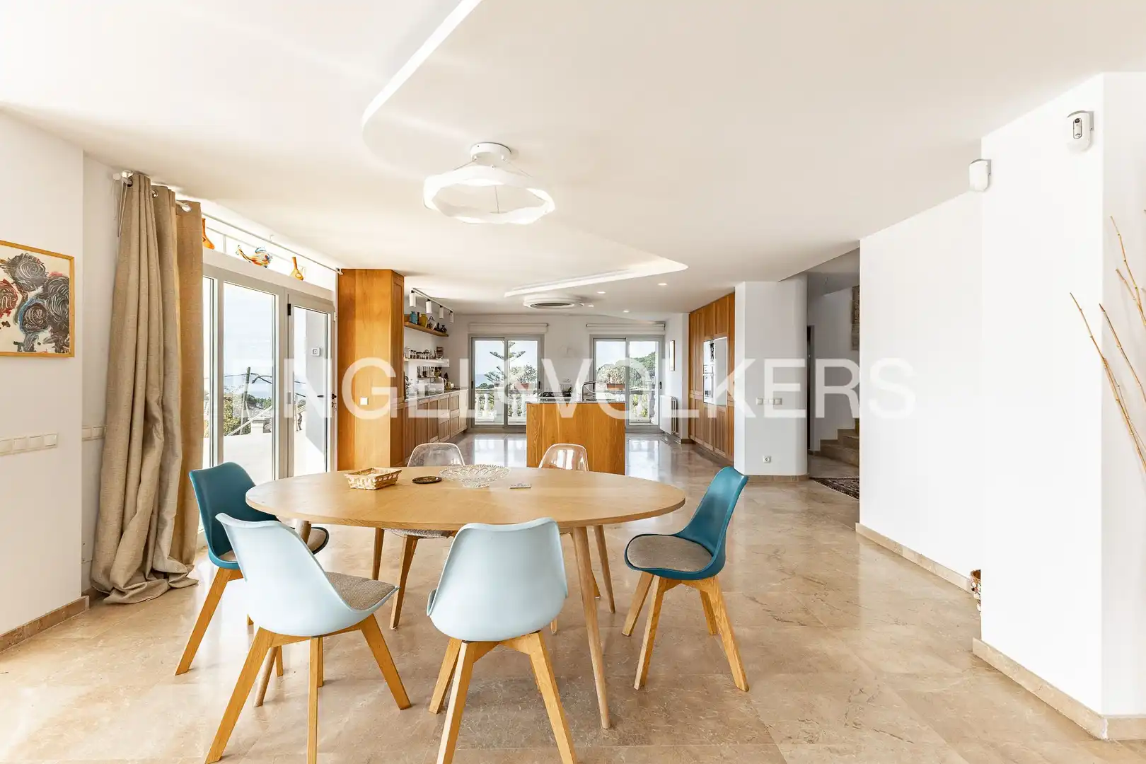 Dining room of Houses for rent in Caldes d'Estrac  with Air Conditioner, Heating and Private garden