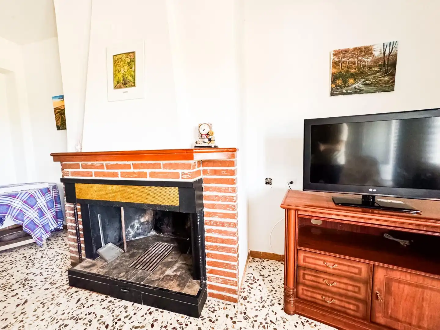 Living room of Flat for sale in Castilléjar  with Terrace, Furnished and Balcony