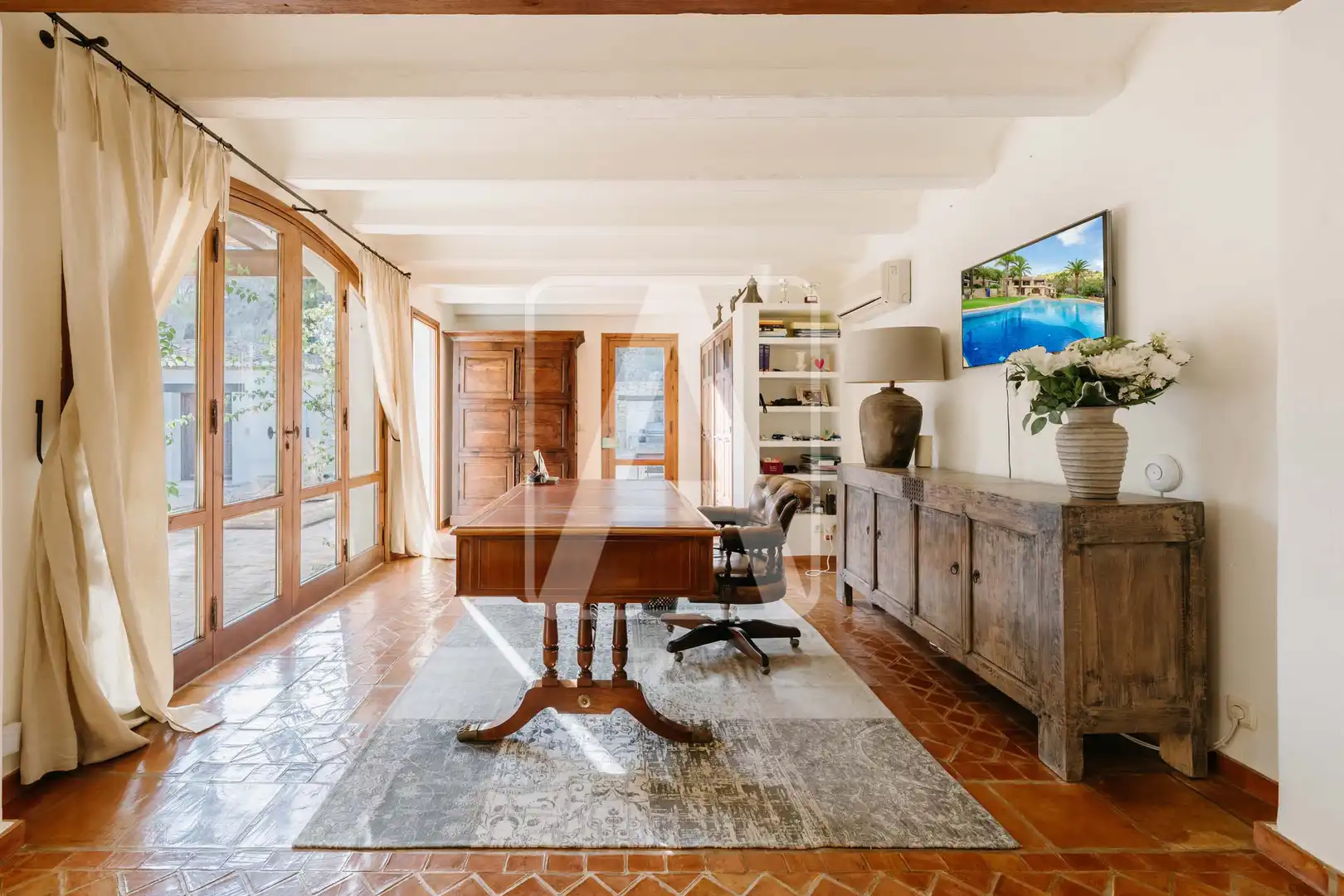 Sala de estar de Finca rústica en venta en Benissa con Aire acondicionado, Calefacción y Jardín privado