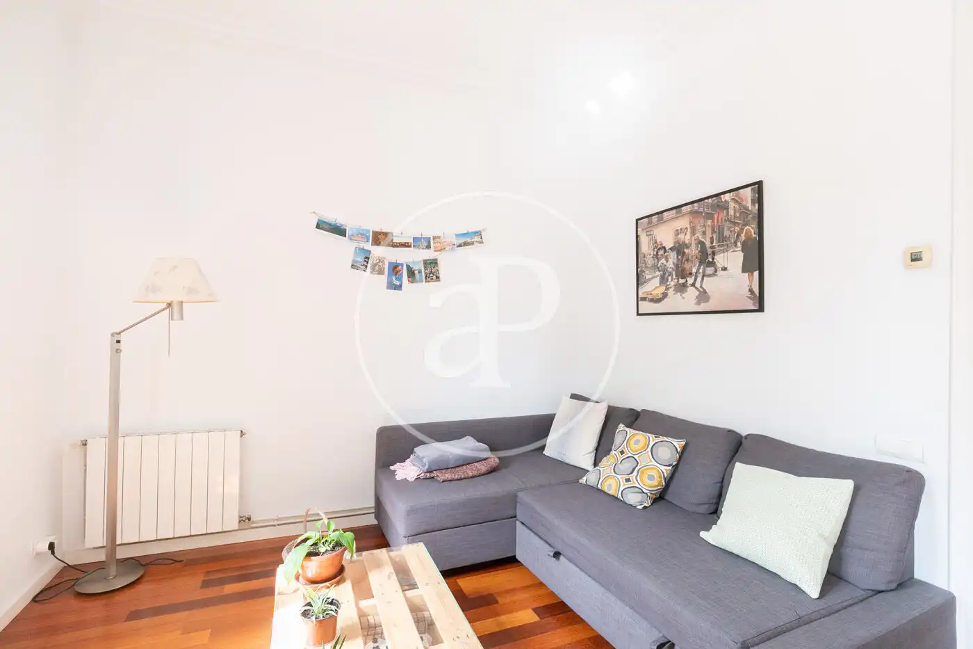 Sala de estar de Piso en venta en Barcelona con Calefacción, Amueblado y Balcón
