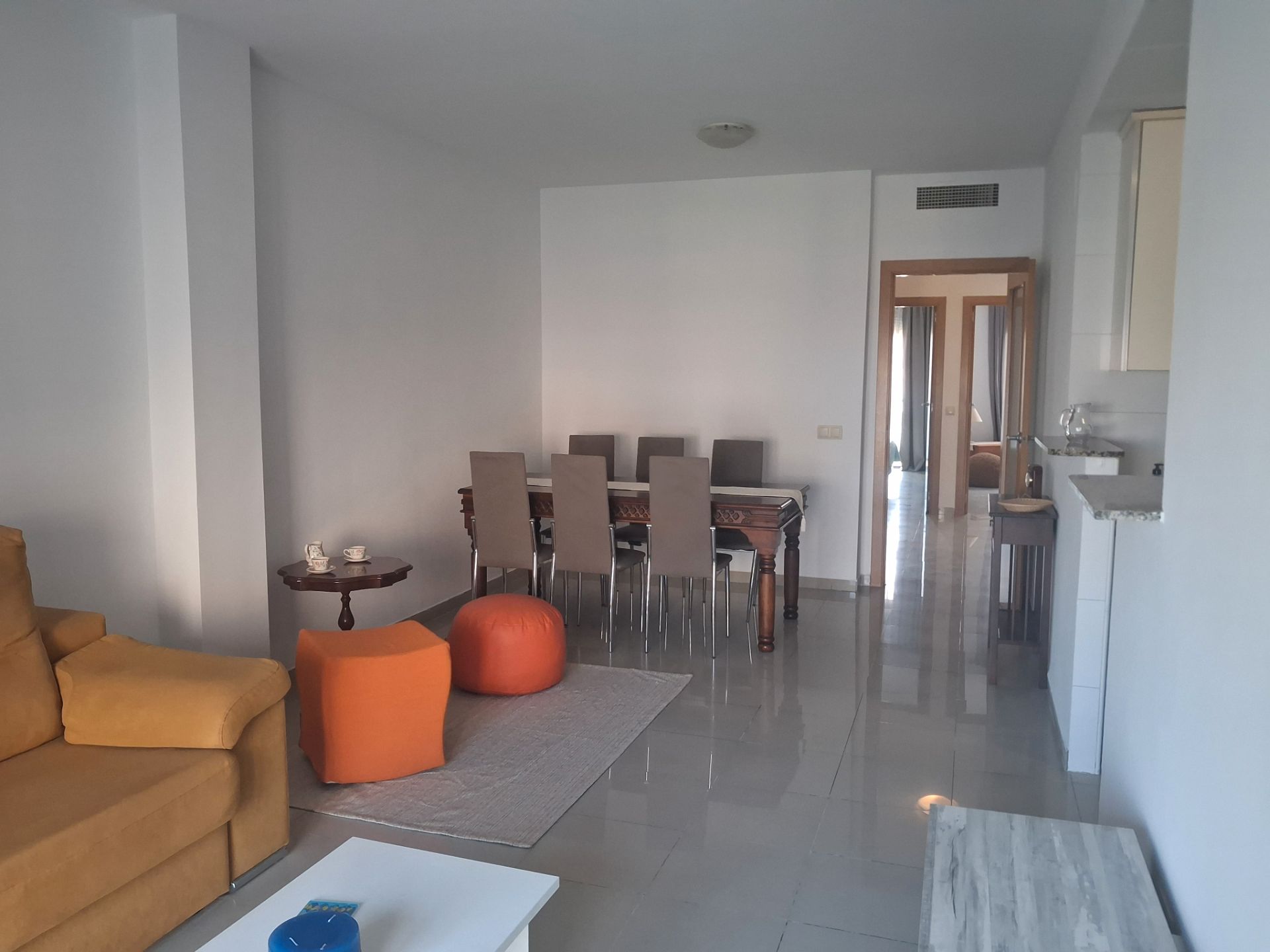 Dining room of Flat for sale in Benicarló  with Air Conditioner, Terrace and Furnished