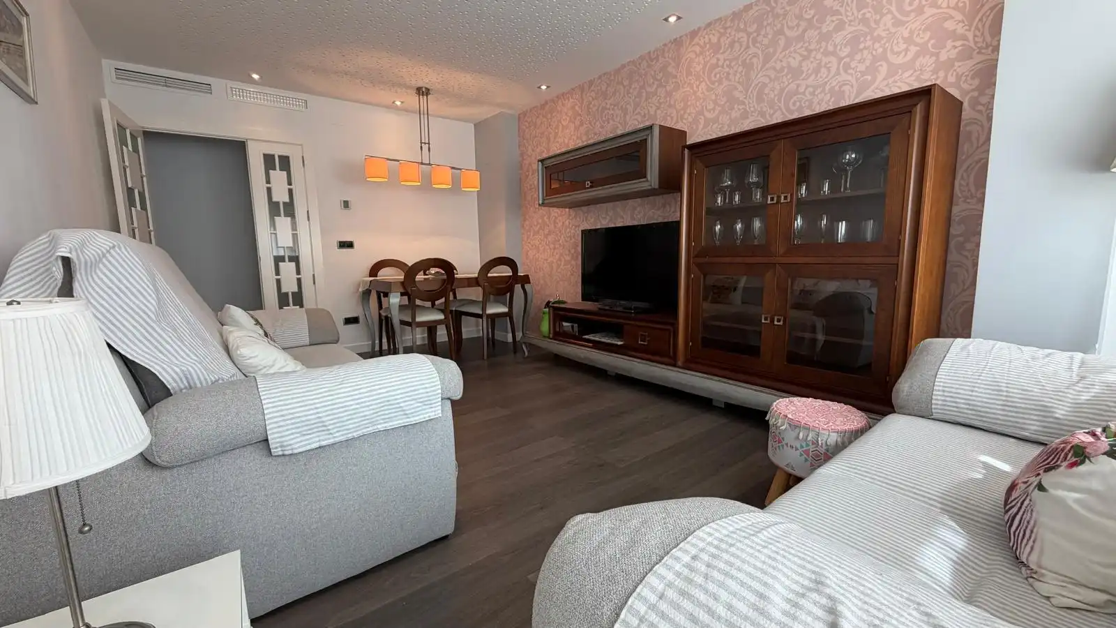 Sala de estar de Piso de alquiler en Cartagena con Aire acondicionado, Calefacción y Parquet