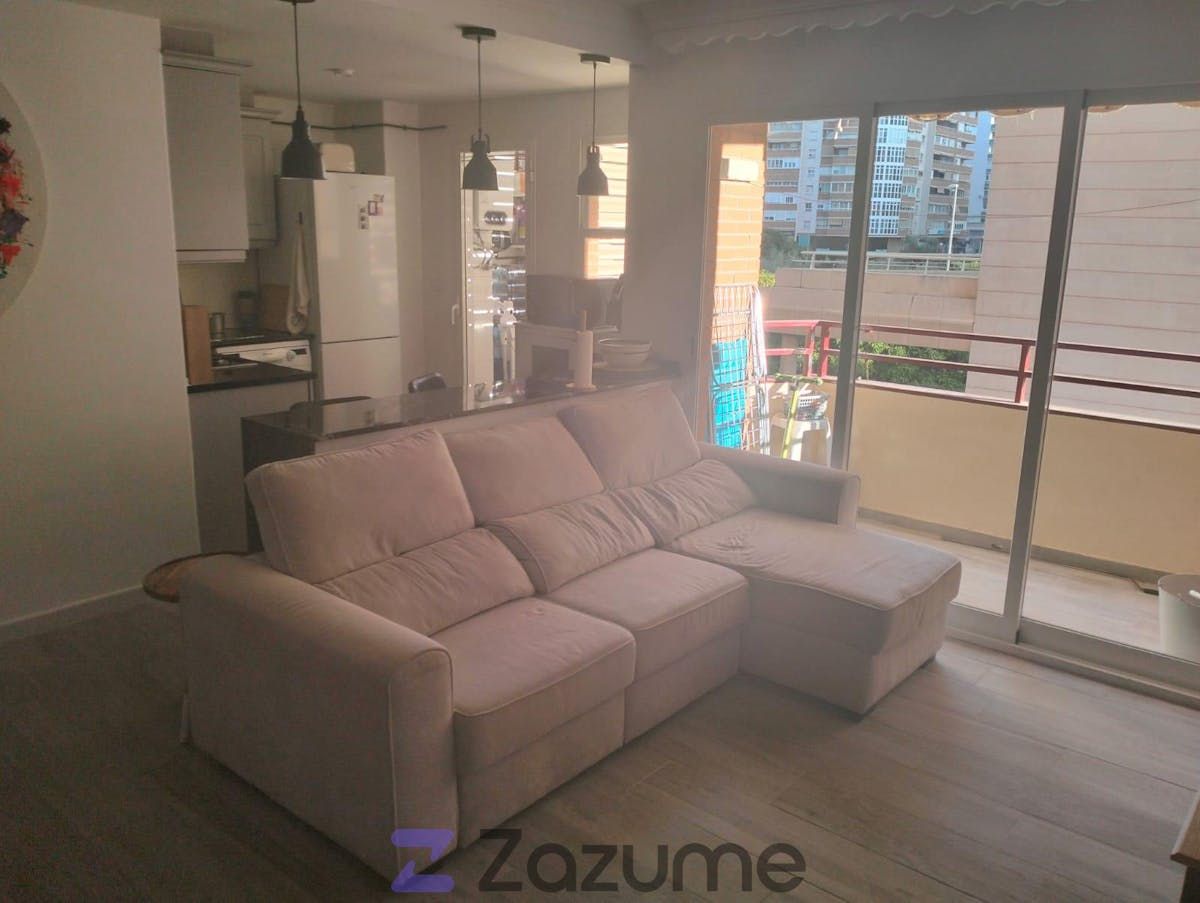 Living room of Flat to rent in Alicante / Alacant  with Heating, Parquet flooring and Terrace