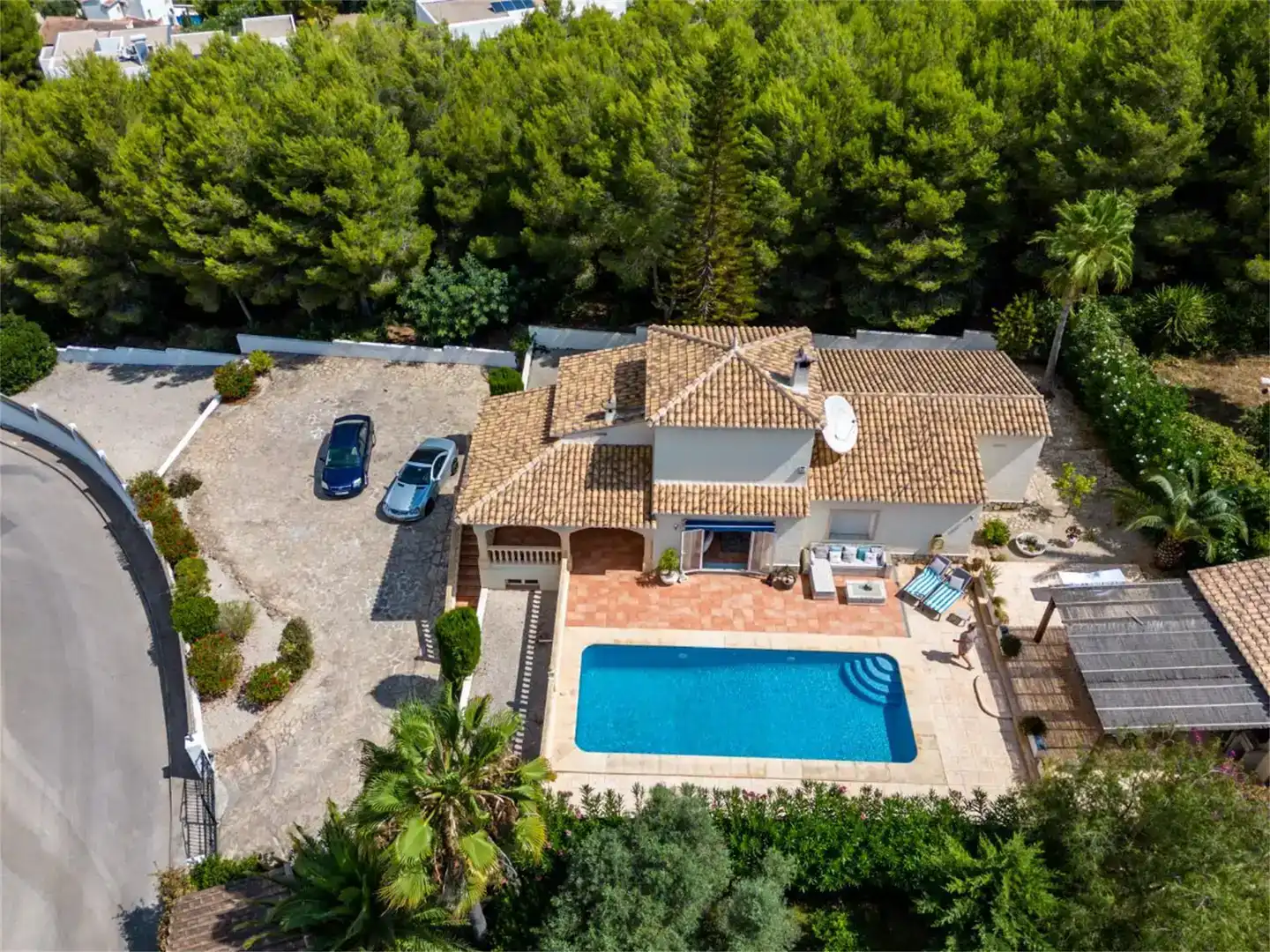 Vista exterior de Casa o chalet en venta en Jávea / Xàbia con Aire acondicionado y Piscina