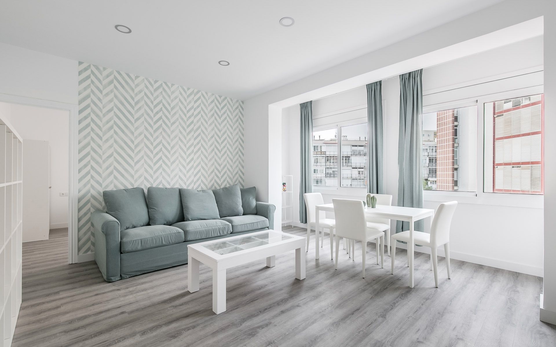 Living room of Flat to rent in  Barcelona Capital  with Air Conditioner, Heating and Private garden