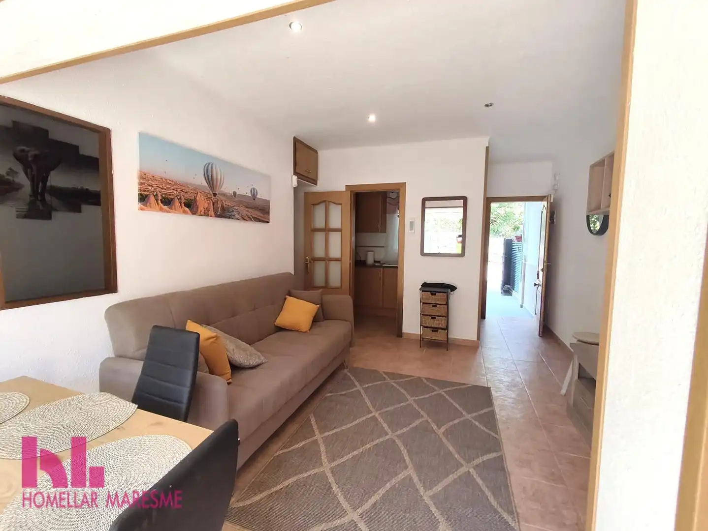 Living room of Flat for sale in Santa Susanna  with Terrace and Community pool