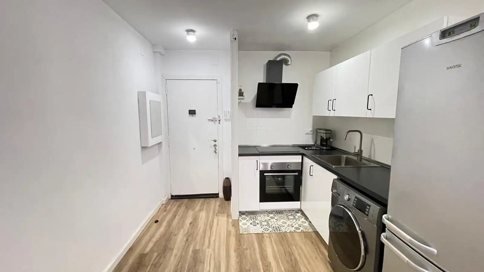 Cocina de Apartamento en venta en Pineda de Mar con Aire acondicionado, Amueblado y Piscina comunitaria