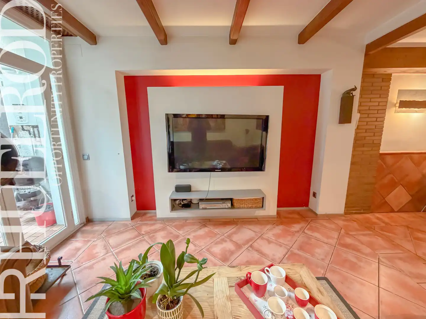 Sala d'estar de Casa adosada en venda en Granollers amb Aire condicionat, Calefacció i Parquet