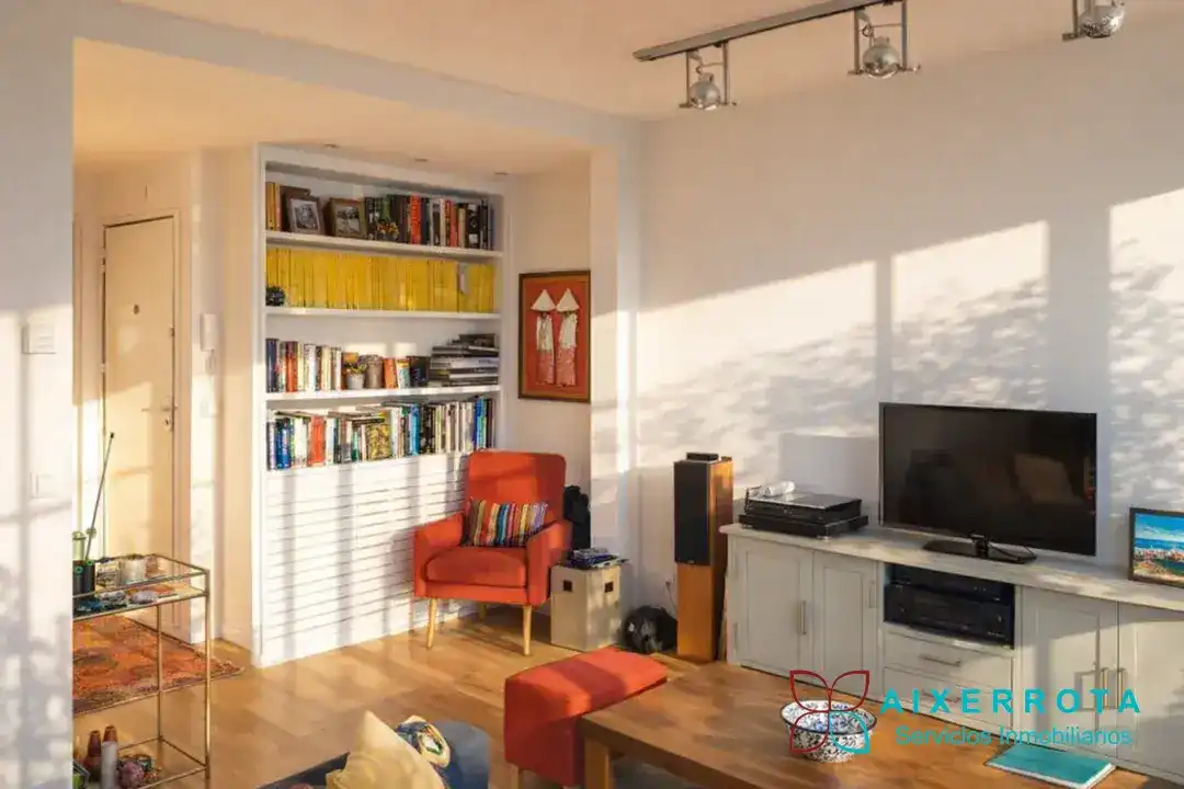 Wohnzimmer von Wohnung zum Verkauf in Leioa mit Heizung, Privatgarten und Terrasse