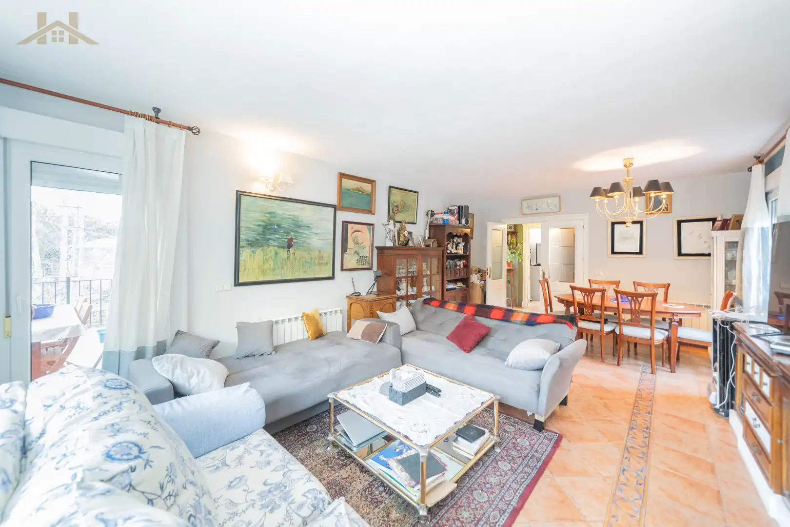 Living room of Houses for sale in Manzanares El Real  with Heating, Private garden and Storage room