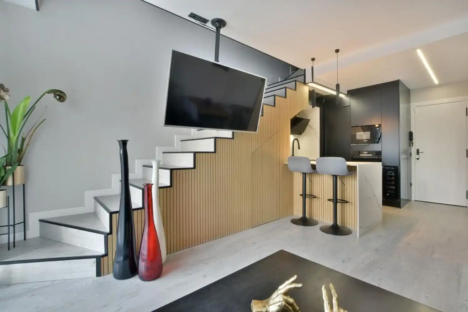 Wohnzimmer von Maisonette zum Verkauf in Terrassa mit Klimaanlage, Terrasse und Abstellraum