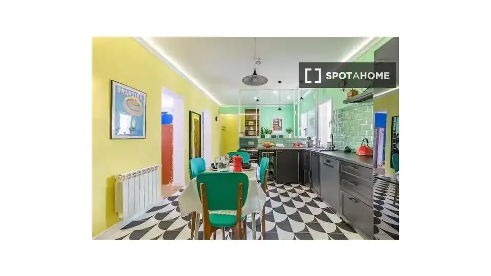 Kitchen of Flat for rent in Madrid  with Air Conditioner, Heating and Furnished