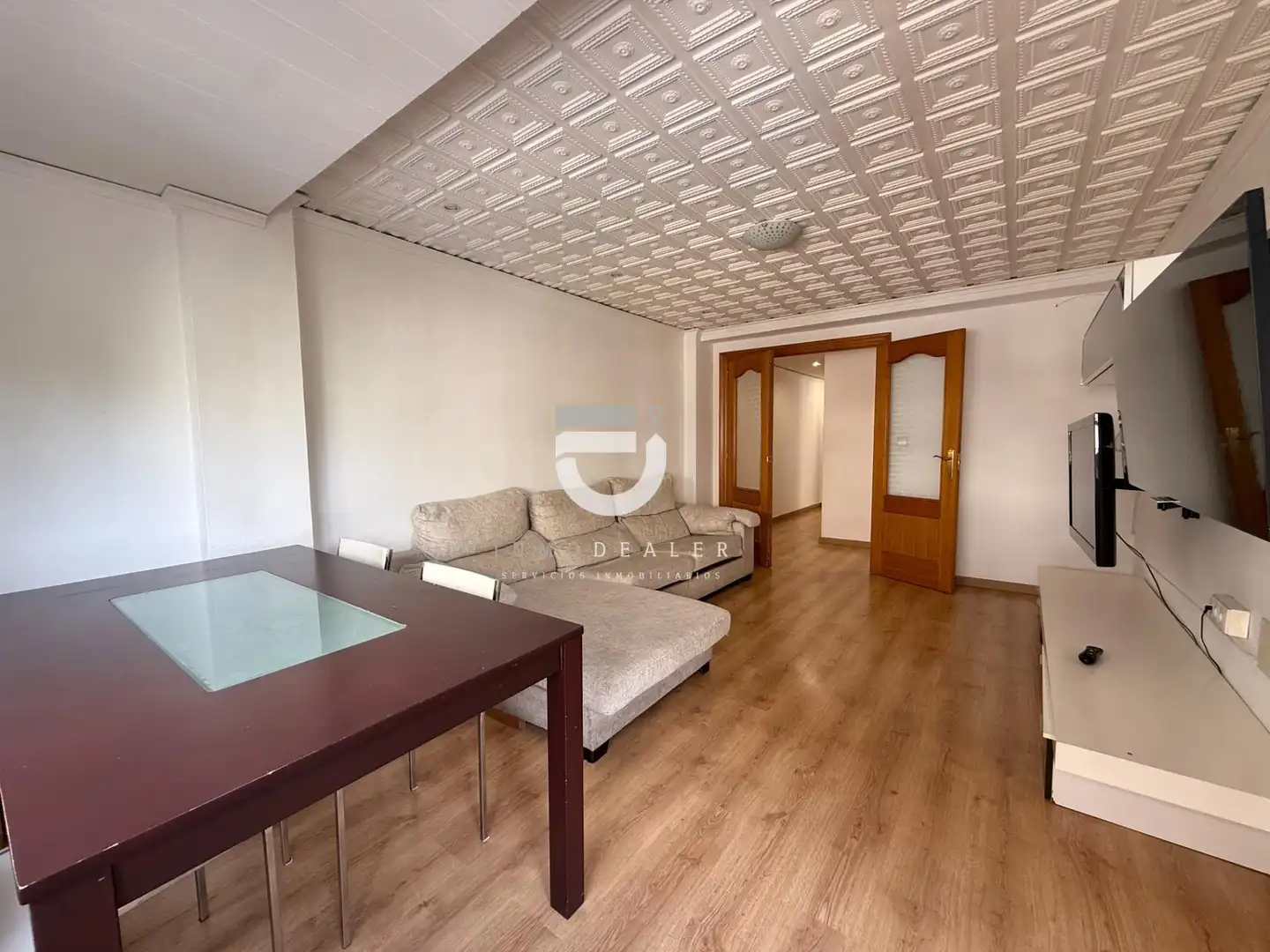Sala d'estar de Pis en venda en Gandia amb Parquet i Balcó