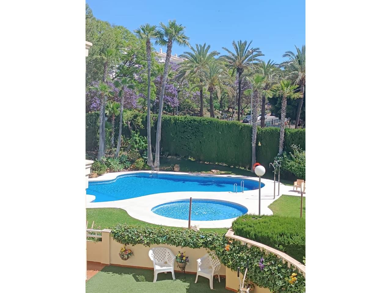 Jardí de Apartament en venda en Benalmádena amb Aire condicionat, Terrassa i Piscina comunitària