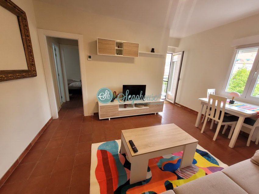 Sala d'estar de Pis de lloguer en Segovia Capital amb Calefacció, Terrassa i Moblat