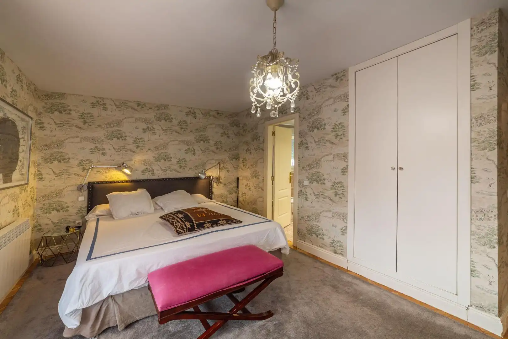 Habitación de Casa adosada en venta en Simancas con Calefacción, Jardín privado y Alarma