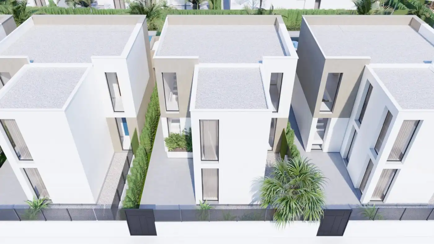 Vista exterior de Casa o xalet en venda en Cartagena amb Aire condicionat, Jardí privat i Terrassa