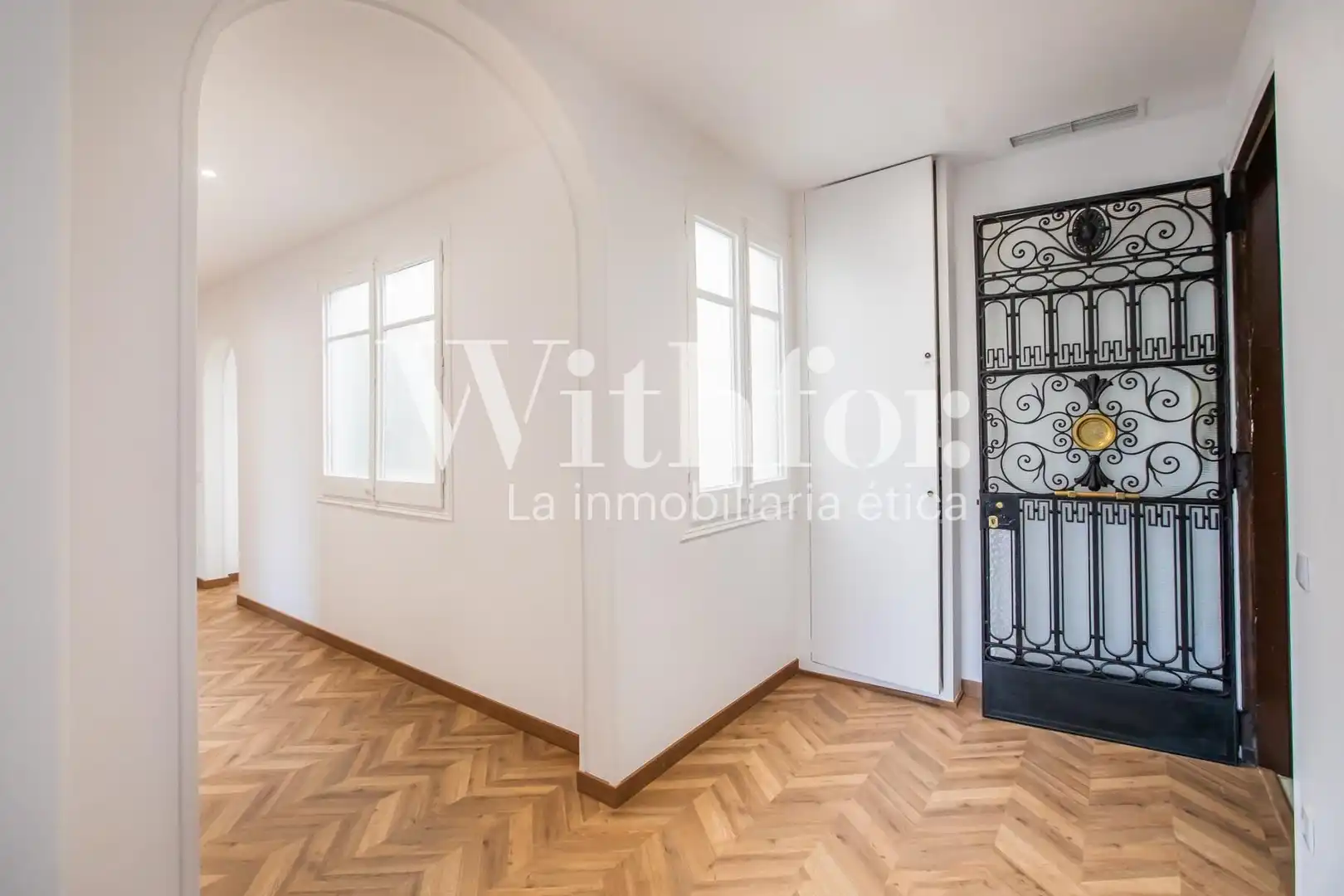 Sala de estar de Piso de alquiler en Barcelona con Aire acondicionado, Calefacción y Parquet