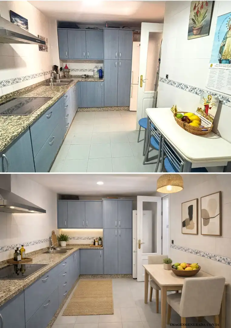 Küche von Wohnung zum Verkauf in Alhaurín de la Torre mit Terrasse, Möbliert und Gemeinschaftspool
