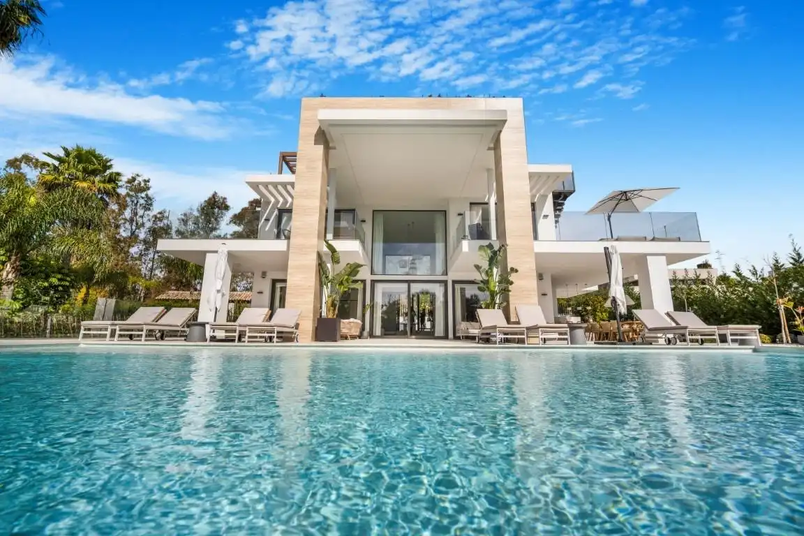 Exterior view of Houses for sale in Marbella  with Air Conditioner, Heating and Private garden
