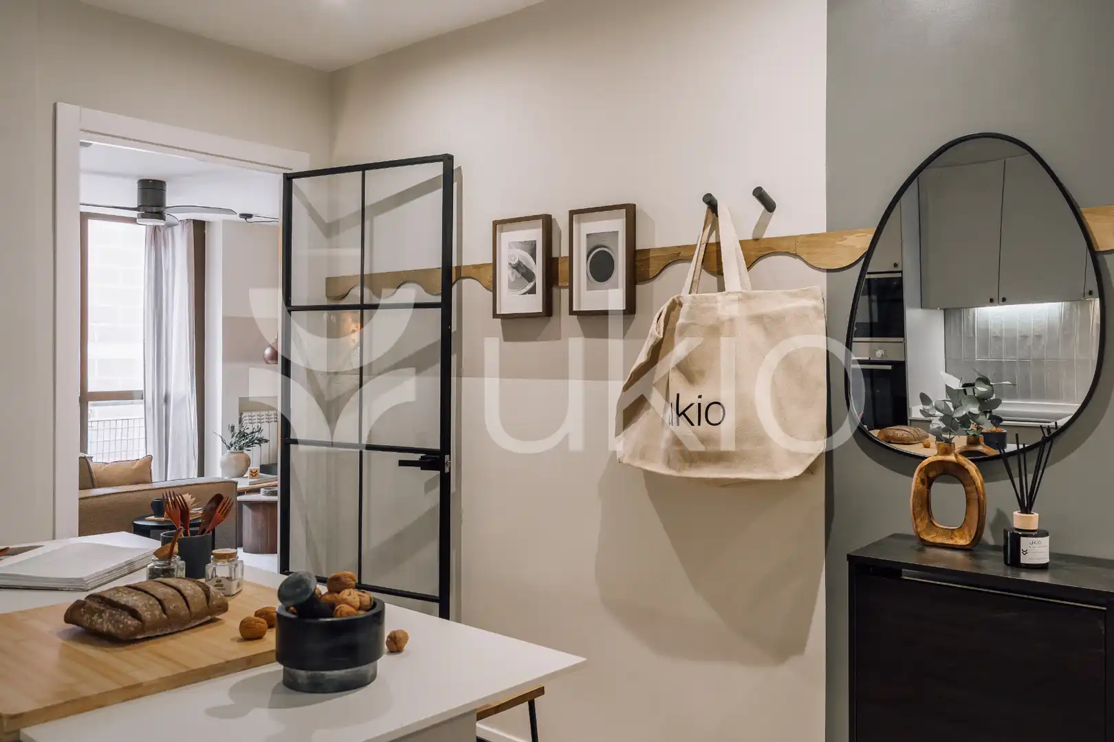 Cocina de Apartamento de alquiler en Madrid con Aire acondicionado, Calefacción y Amueblado