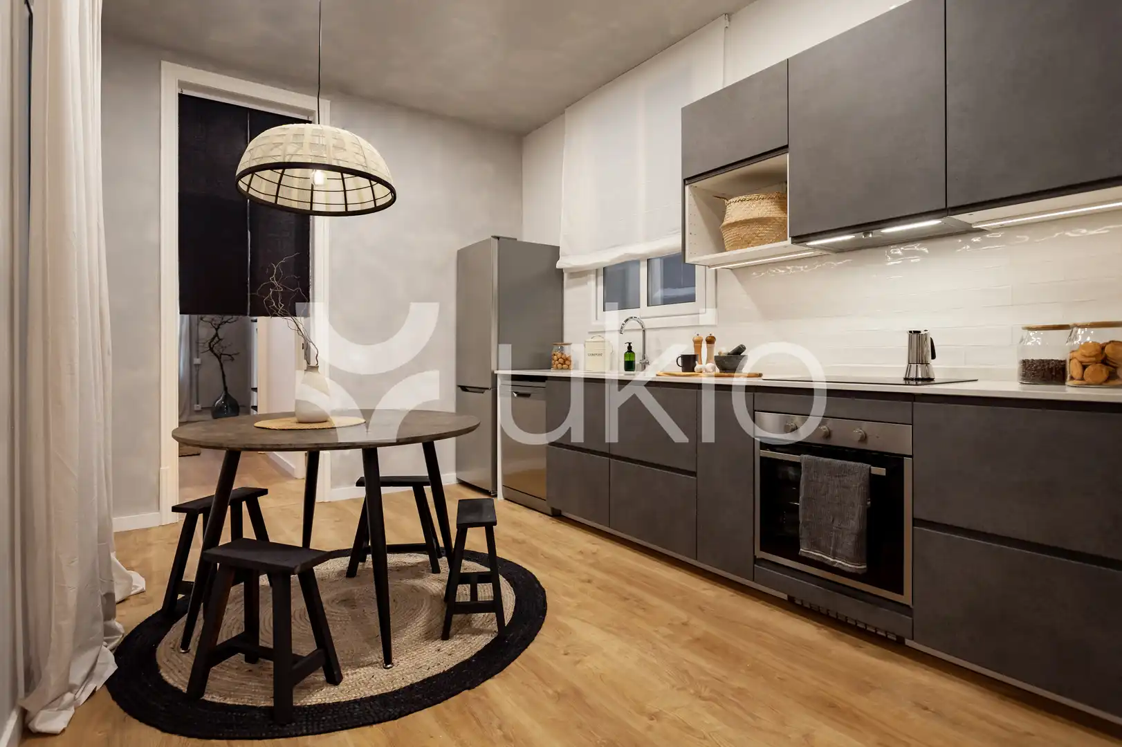 Kitchen of Apartments for rent in Barcelona  with Air Conditioner, Terrace and Furnished