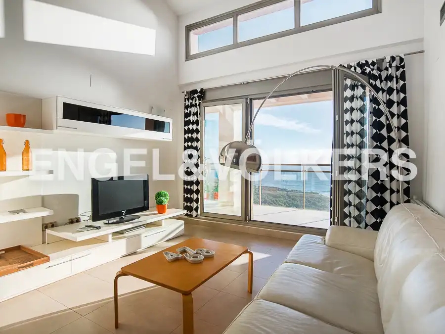 Sala d'estar de Àtic de lloguer en Oropesa del Mar / Orpesa amb Aire condicionat, Calefacció i Terrassa