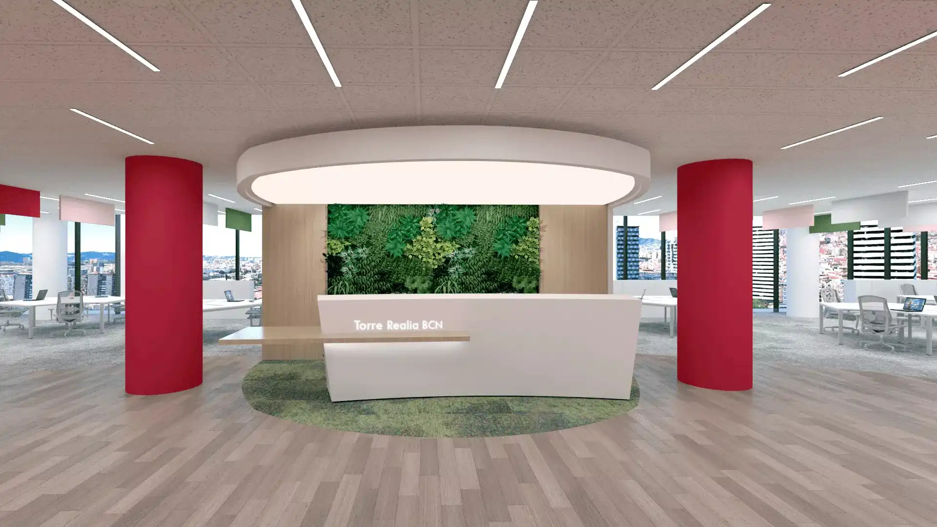 Büro zur Miete in L'Hospitalet de Llobregat mit Klimaanlage und Heizung