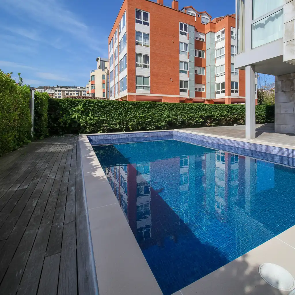 Swimming pool of Duplexes for sale in Santander  with Heating, Parquet flooring and Terrace