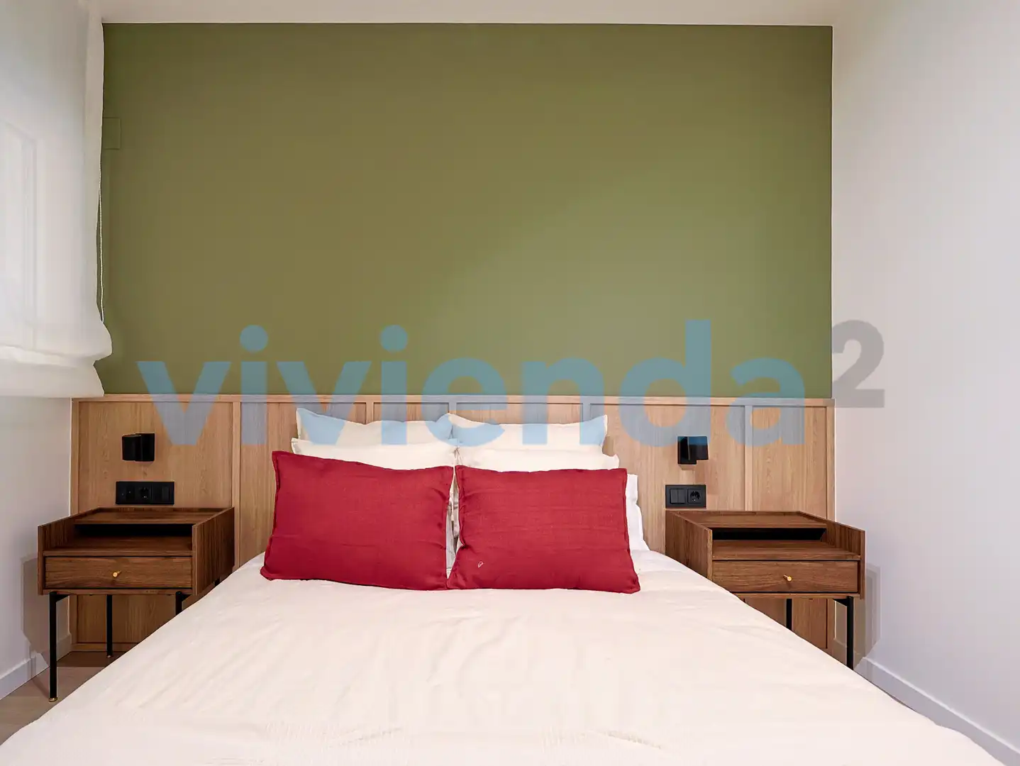 Schlafzimmer von Wohnung zur Miete in Madrid mit Klimaanlage und Balkon