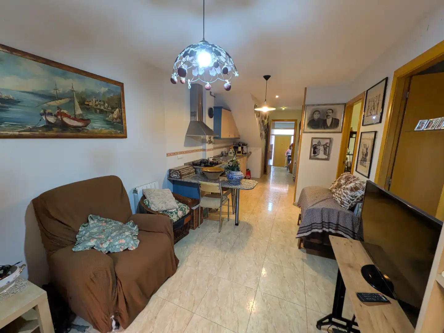 Sala d'estar de Casa adosada en venda en Gavà amb Calefacció, Jardí privat i Parquet