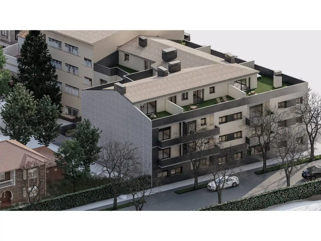 Vista exterior de Piso en venta en Sant Julià de Vilatorta con Calefacción y Terraza