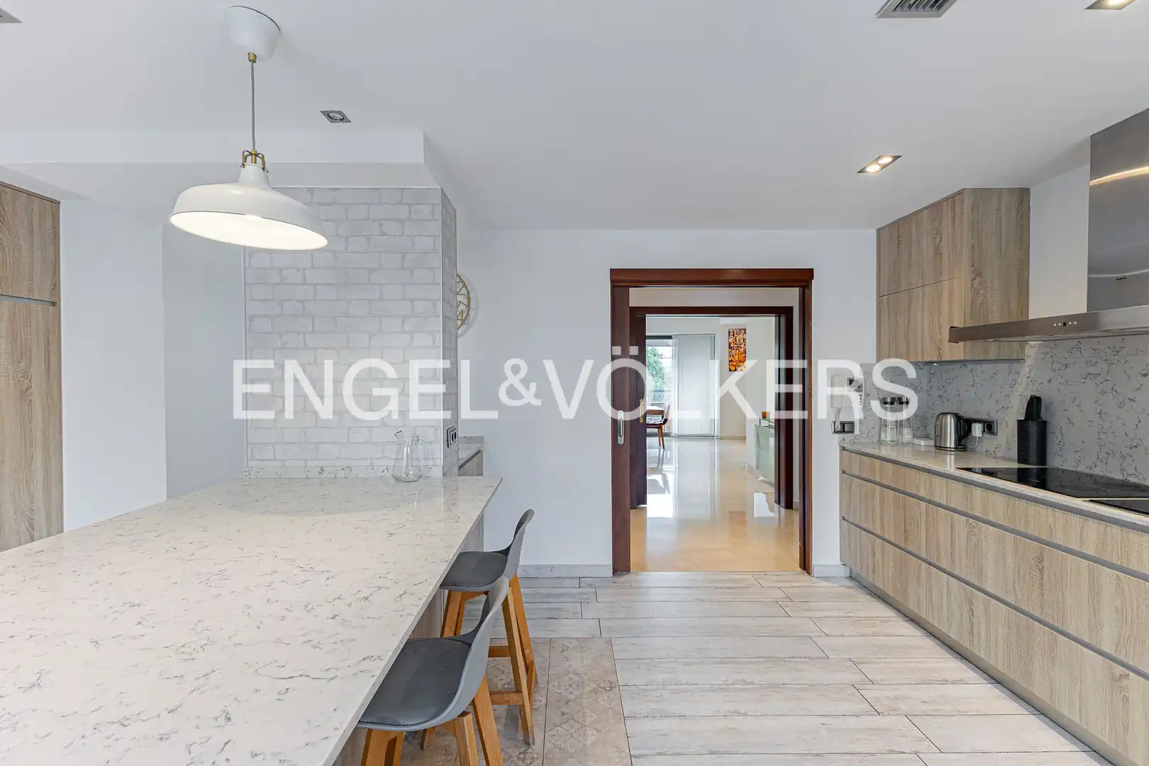 Cocina de Piso de alquiler en Barcelona con Aire acondicionado, Calefacción y Parquet