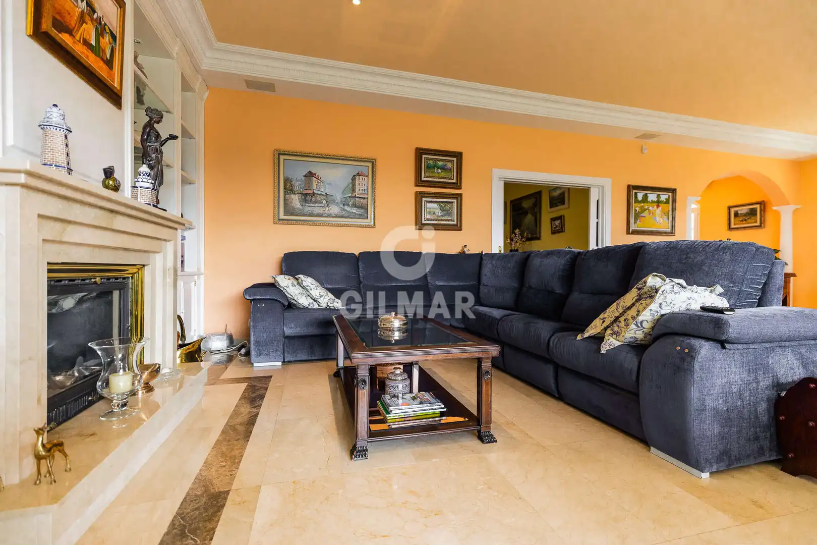 Living room of Houses for sale in Collado Villalba  with Heating, Private garden and Swimming Pool